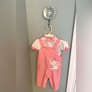 Vintage “Tiny Tots” Romper with sweet elephant detail. Smoke free home.